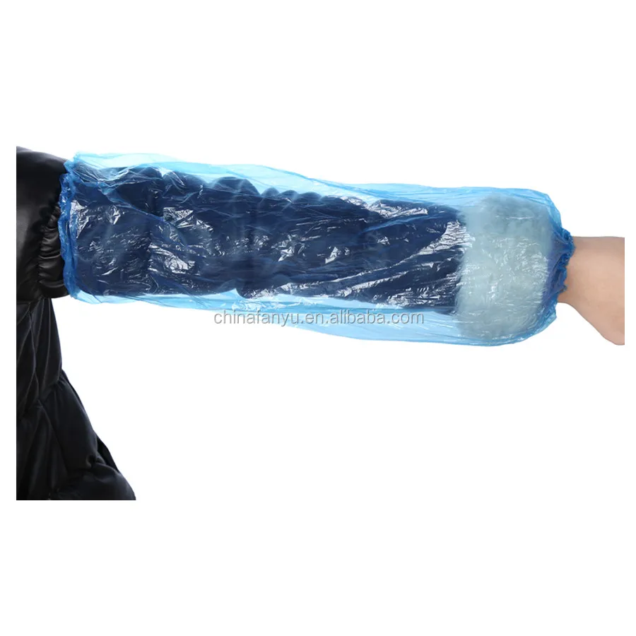 
PE oversleeve,disposable sleeve cover,white,plastic,new material,raw again 