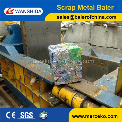 
CE Certification Hydraulic Aluminum UBC Cans Baler Press Machine 