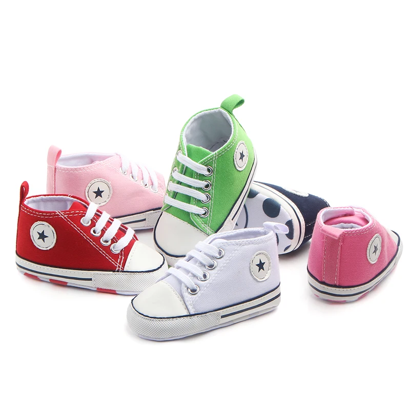 

Wholesale fashional design canvas baby shoes, White/pink/red/navy/dark pink/green