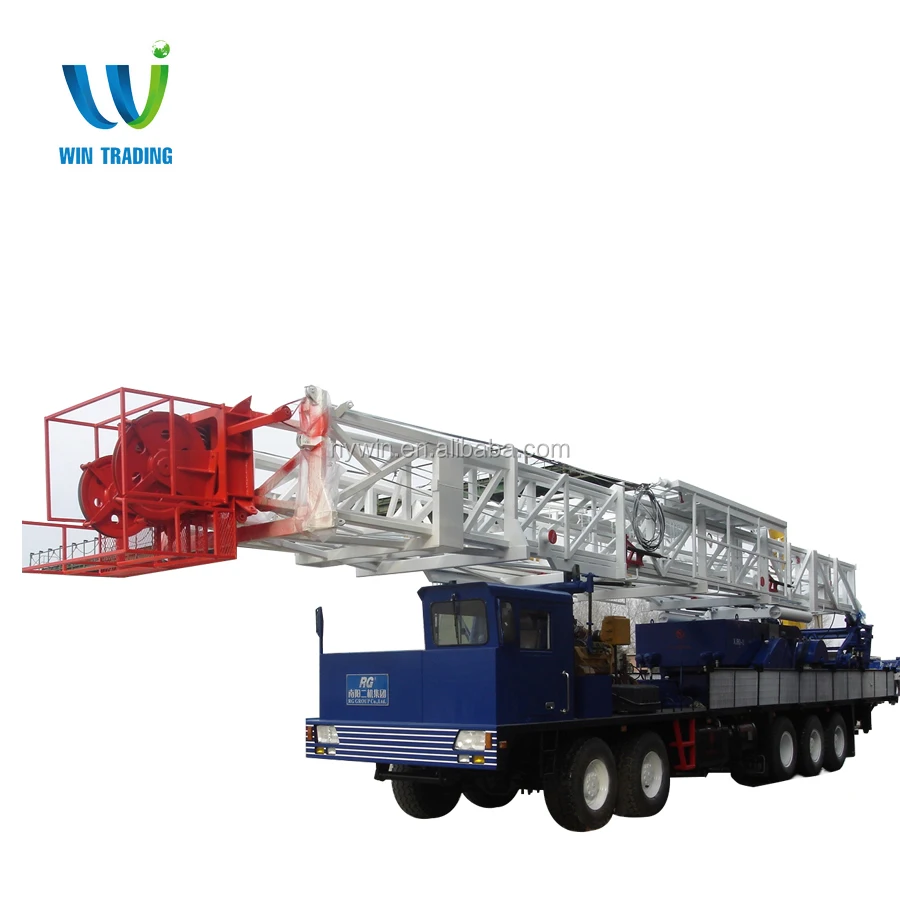 
RG API Standard Oil Field Oil and Gas Well Bore Hole Truck mounted Mobile 450hp XJ80 Drilling and Workover rig 