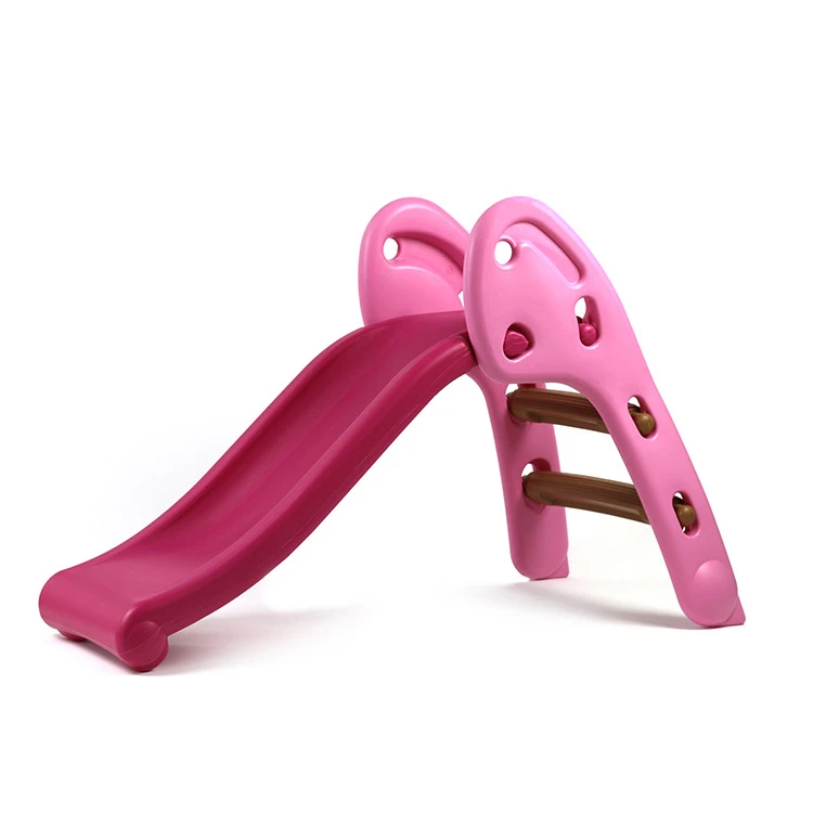 

Interesting pink single plastic children slide, Customized color option