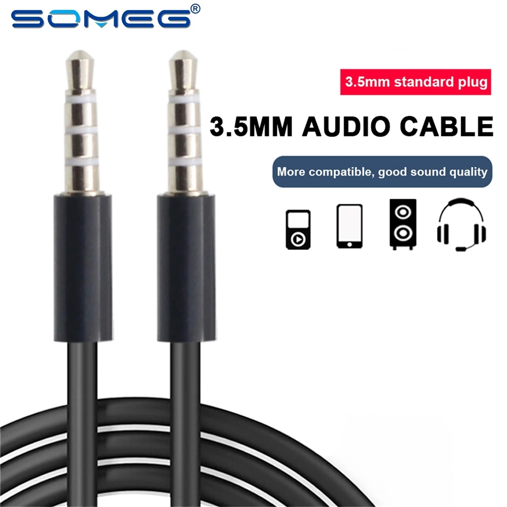 

Aux 35mm 35 mm to Male Jack Car Audio Cable Line Cord for Phone MP3 CD Speaker SD998
