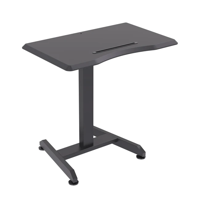 黑色符合人体工程学的坐立式办公桌办公桌符合人体工程学的坐立式立管