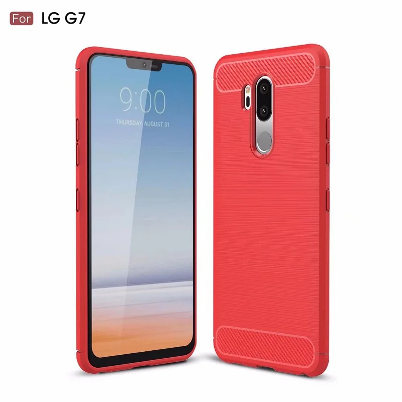 Hot Sell Carbon Fiber Tpu case for LG G7 Soft CF Cover