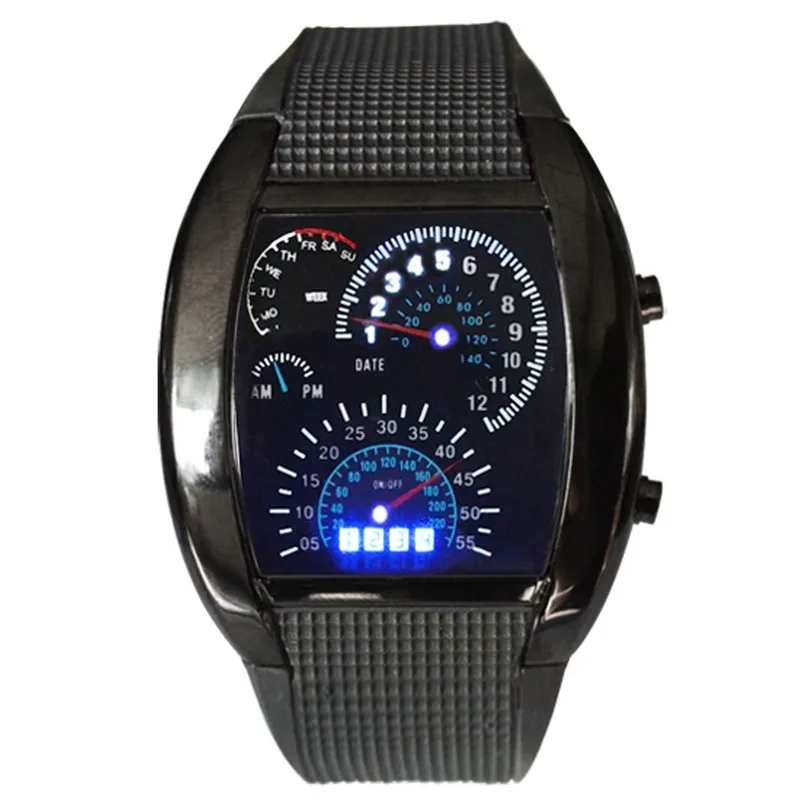 

hot sales max speed watches promotional hot sales digital led clock mens sports car speed dial aviation wrist watch