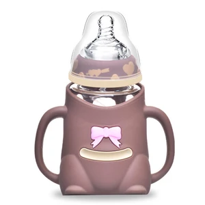 Image of new style wide caliber baby feeding baby milk bottle glass baby products of all types