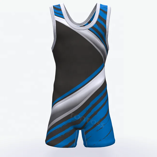 wholesale custom high cut low cut freestyle sublimation printing wrestling singlet...