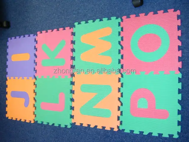 Eco Friendly Eva Foam Puzzle Mats Cutting Letters Numbers Tiles