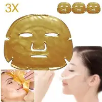 

Organic beauty cosmetics wholesale 24k gold korean collagen facial masks