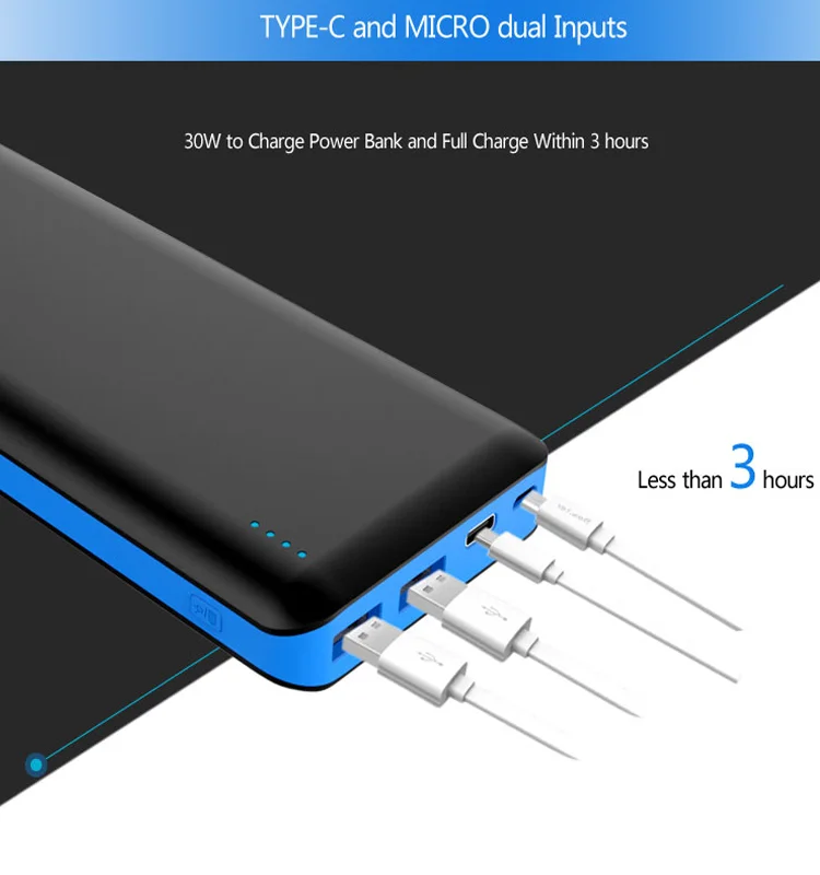 20000mah Disposable Anker Mobile Charger Power Bank,87w Pd Power Banks
