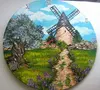 Artistic clock- clock personalized by a painter -arts and crafts
