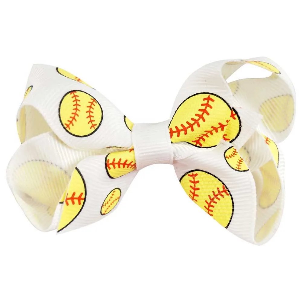 3 "boutique Baseball Small Mini Hair Bow For Baby Hbw16061704x Buy