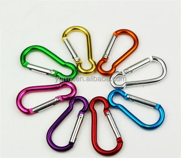 

4cm aluminum carabiner on the 4th Trumpet fast gourd hanging without a lock buckle hanging, Violet;green;rose red;blue;silver