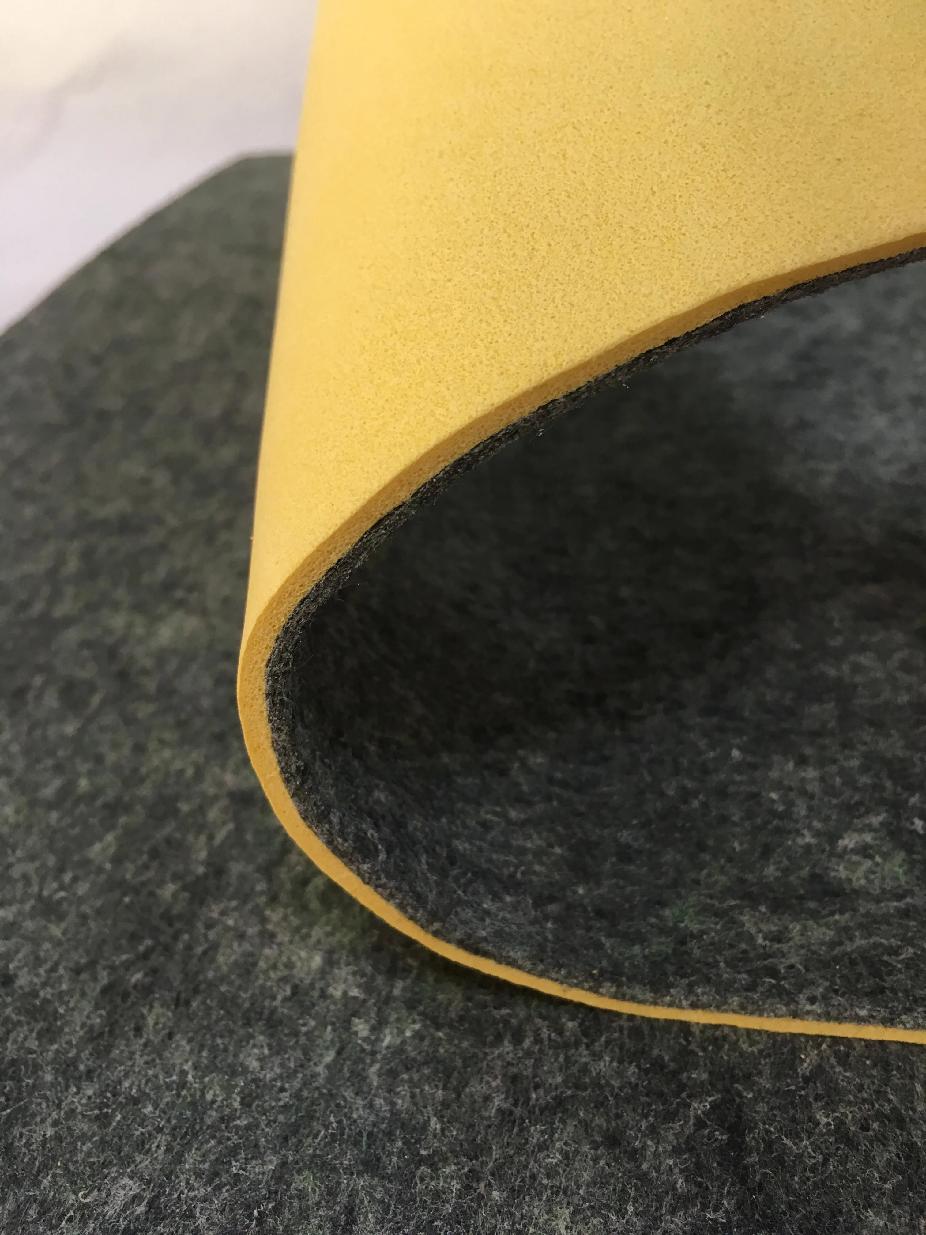 
China shoe material factory making non woven insole board with yellow EVA foam 