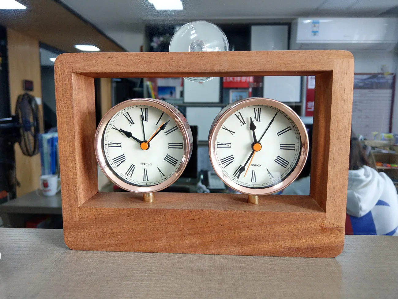 dual zone utc clock for sale