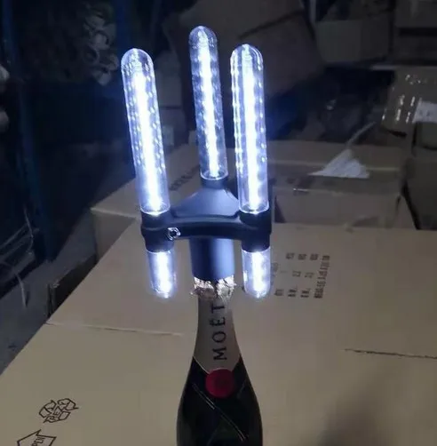 Flashing Sparklers LED Bottle Strobe Baton For Nightclub 3lights strobe flashing truck car led work light bar