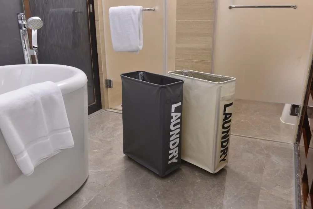 3 Divided Folding Hotel Laundry Hamper Bag With Handle Aluminum Tube Buy Laundry Bag,Divided