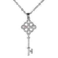 

Key shape 925 silver pendant necklace fashion jewelry 2018
