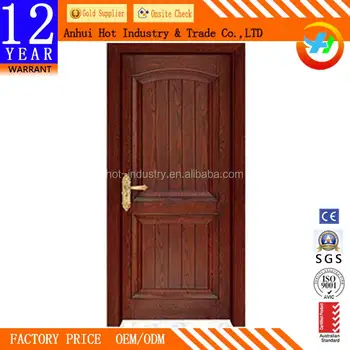 Elegant Latest Design Plywood Soundproof Wooden Single Main Doors