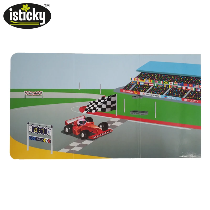 
Hot selling cartoon PP clear toy sticker printing factory 