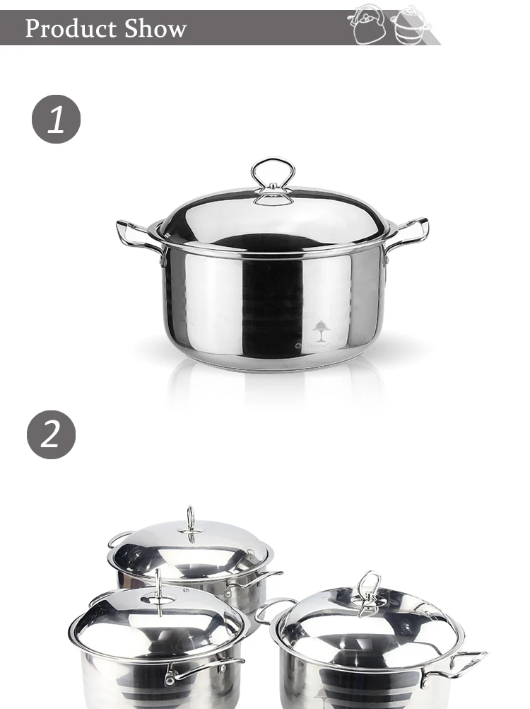 stainless steel cooking pot set