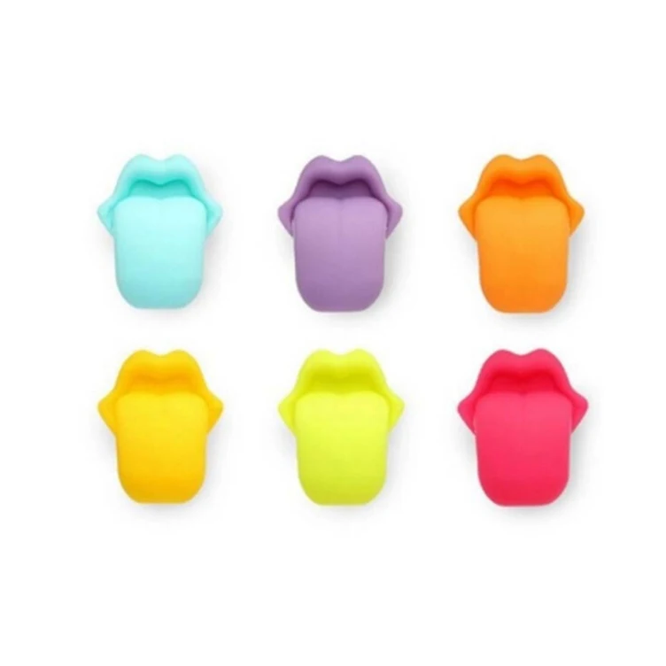 

Wine glass markers pack of 6 washable wine accessories Silicone Wine Charms, Any pantone color