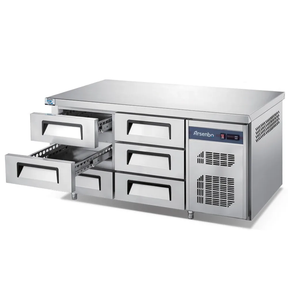 Commercial Stainless Steel Undercounter Drawer Type Freezer
