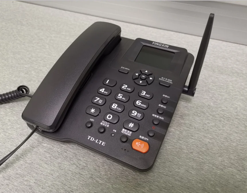 
4G VOLTE LTE UMTS WCDMA GSM SIM card fixed wireless desktop phone with WiFi hotspot fixed cordless phone FWP 