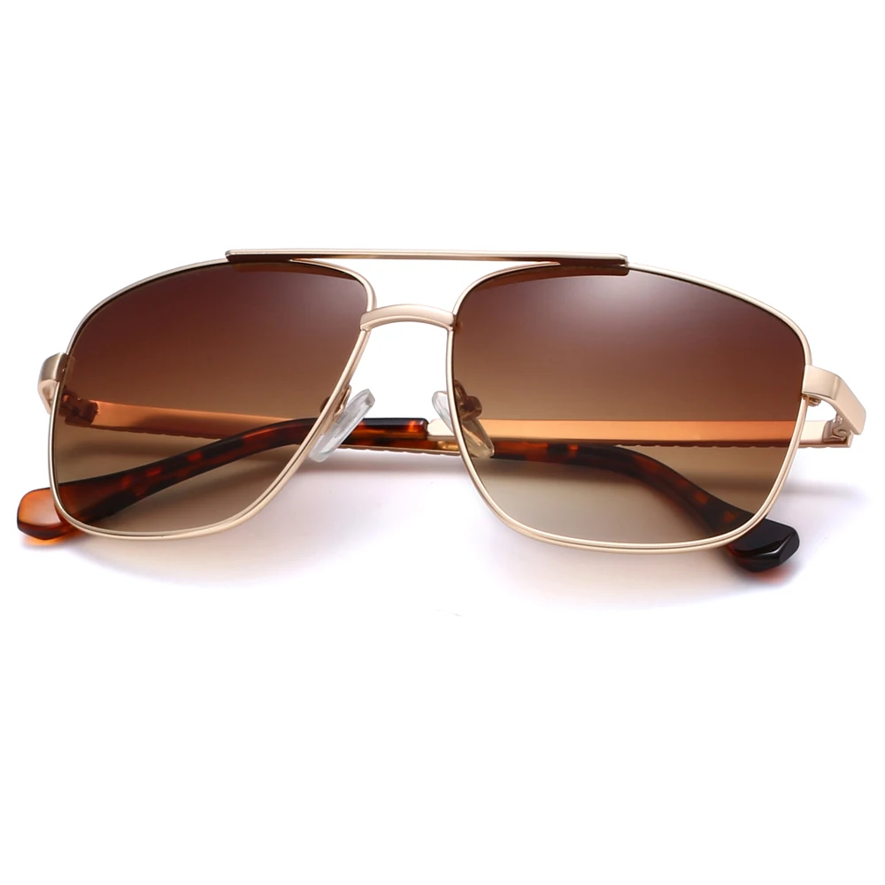 

Custom fashion metal oversized sunglasses polarized men