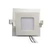 flat ultra slim round / square / rectangle commercial indoor recessed led panel light 18w