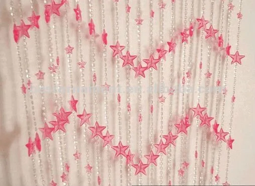 Lucky Star Doorway Acrylic Beaded Curtains Buy Acrylic Crystal