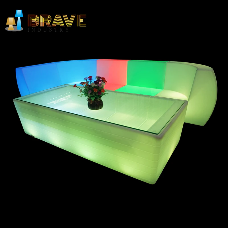 
lighting outdoor furniture/ light up sofa / rechargeable outdoor led furniture 