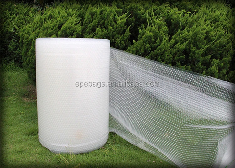 Custom Width 30cm,50cm Protective Clear Round Pe Air Bubble Film Rolls