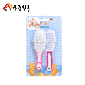 Image of FREE SAMPLE 2019 HOT SALE High quality grooming kits soft touch 2pcs Baby Comb & Brush set