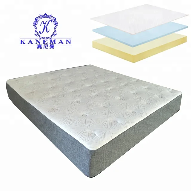 

Sleep rest luxury roll up king size cool gel memory foam latex free mattress