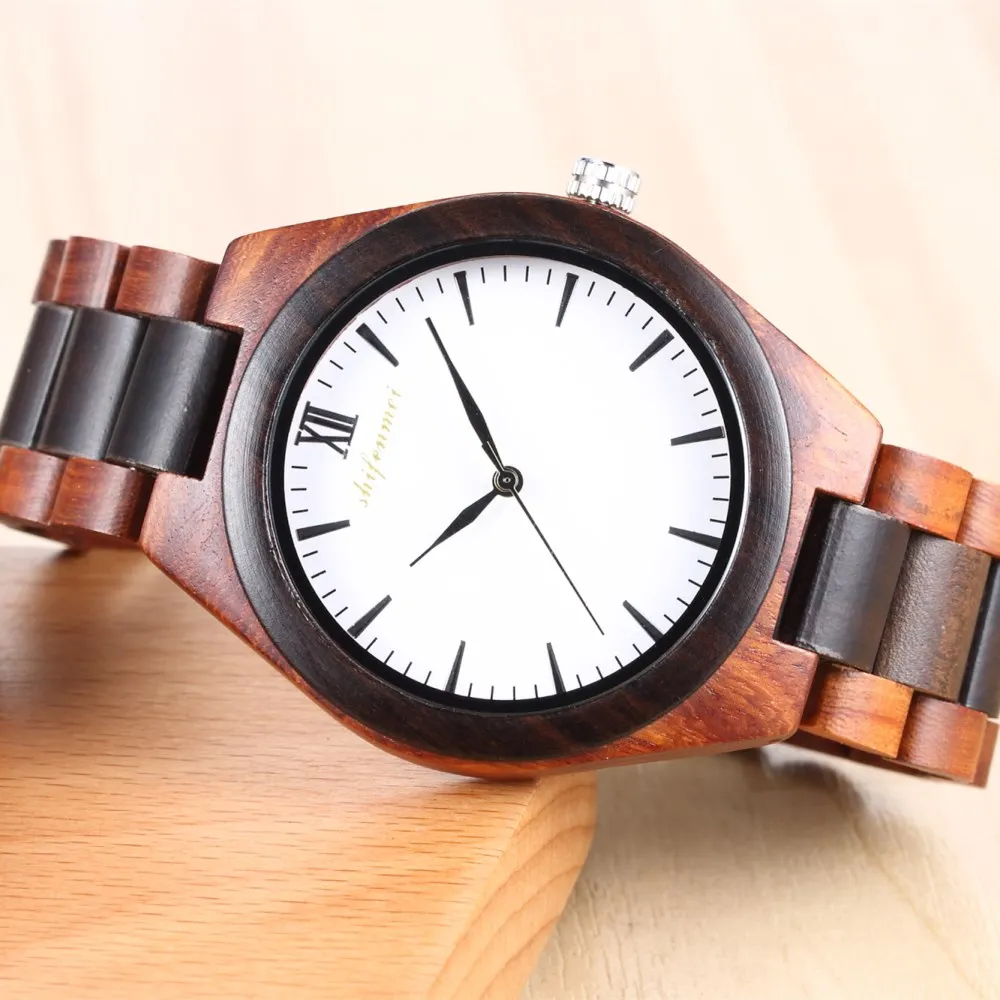 

2019 New Arrival shifenmei Bamboo Wooden Watch Custom Logo with Japan Movement