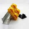Antistatic conveyor return aluminum roller track with ESD yellow wheel