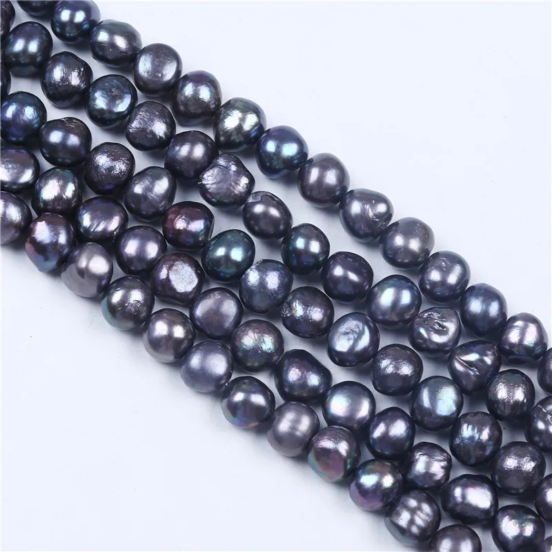 

16"strand 9-10mm natural baroque dyed color freshwater pearl