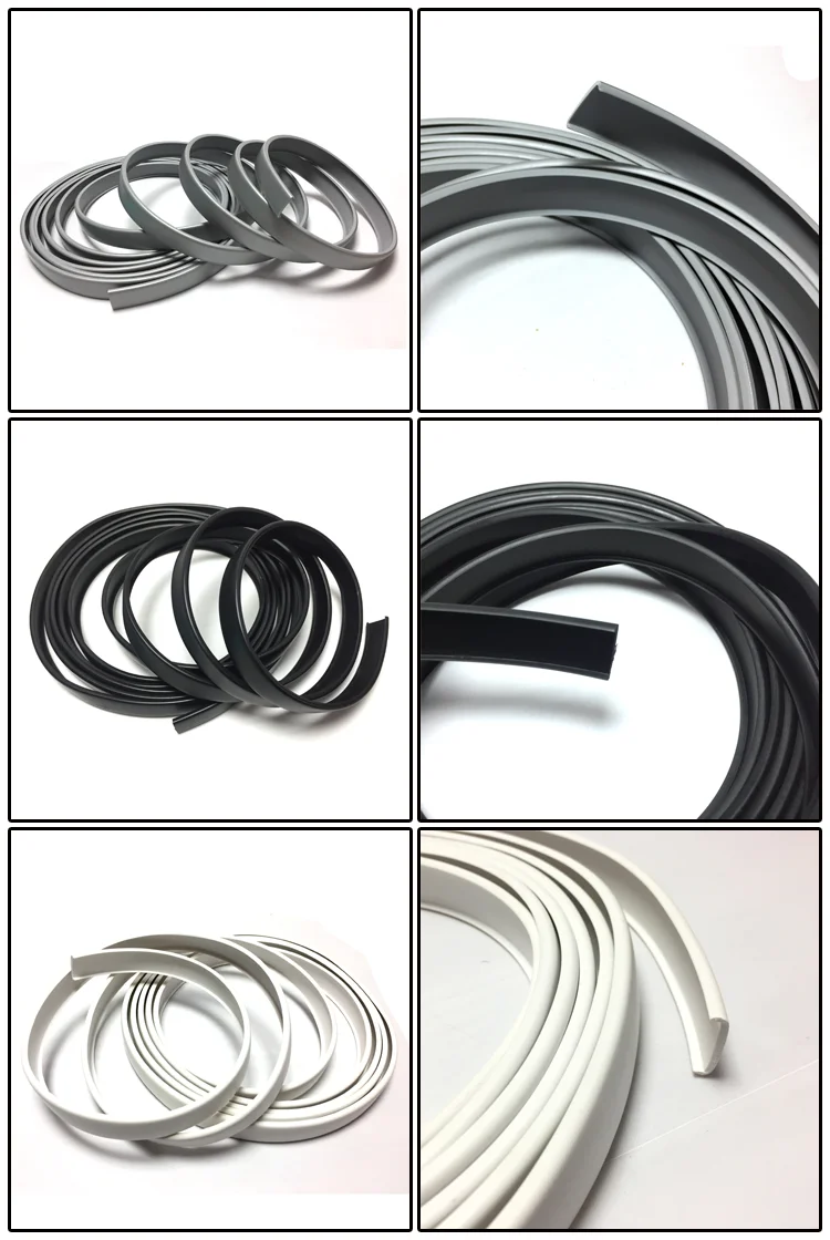Furniture Accessories Wood Trim U Shaped Profiles Covers Pvc Plastic