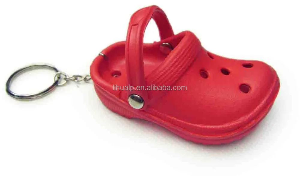 mini croc shoe keychain