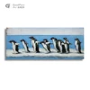 Perfect Gift Ideas 2019 Cute Penguin Wall Picture Painting Metal Crafts 3D Iron Art