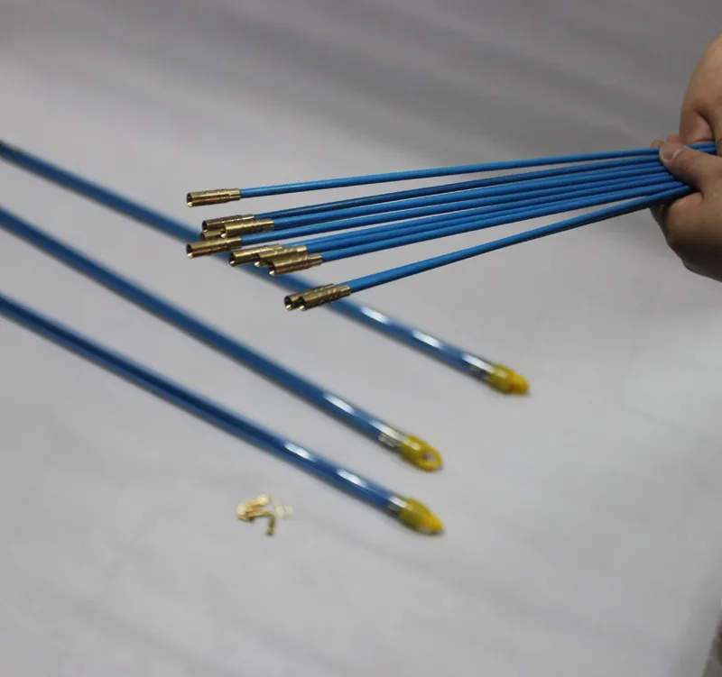 10FT 33cm Diameter 4mm Fiberglass Running Wire Cable Coaxial Electrical Tape Pull Push Kit Fiberglass Cable