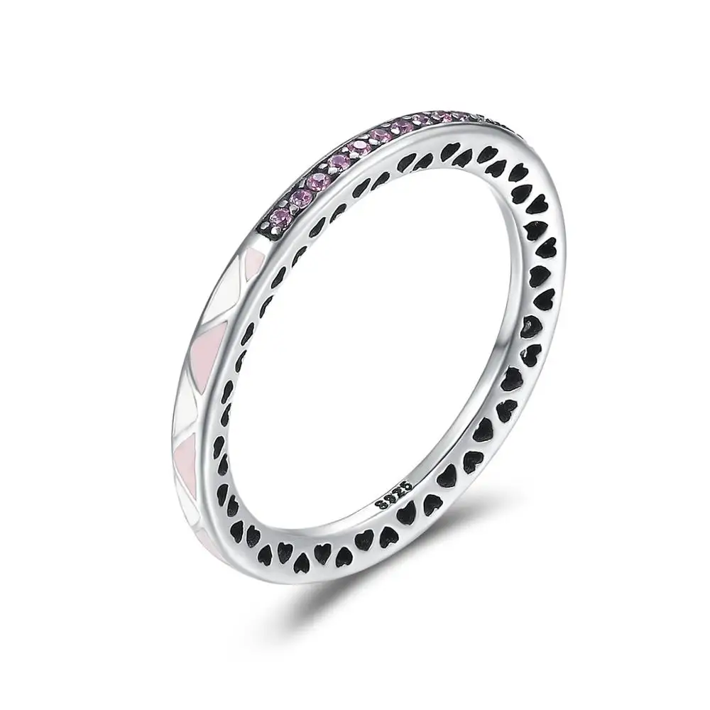 

Factory Direct Sales S925 Silver Fashion Simple Irregularity Diamond Rings