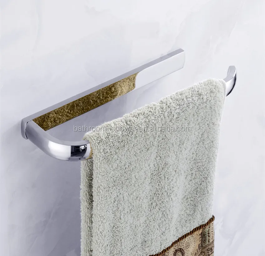 
High Quality brass wall mounted Single rod open towel rack shelf,Kitchen Towel Rack, 