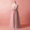 LSLYH090 pink long gown off shoulder formal dresses plus size gowns