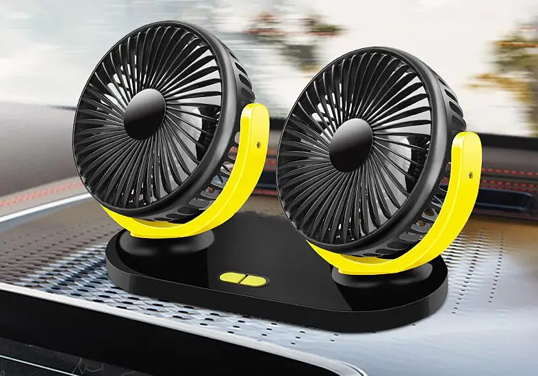 Latest 2019 360 Allround Air Cooling Double Head Dual Interior Car