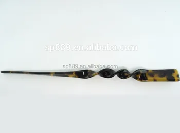 Customized Tortoiseshell Plastic Hair Pin Vintage Bun Chignon Pins