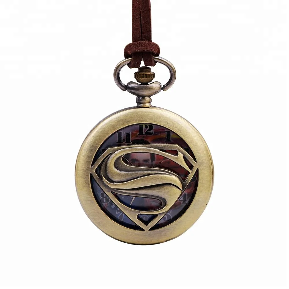 
Retro leather cord metal alloy pendant pocket watch for women men,old man or women pendant pocket watches 