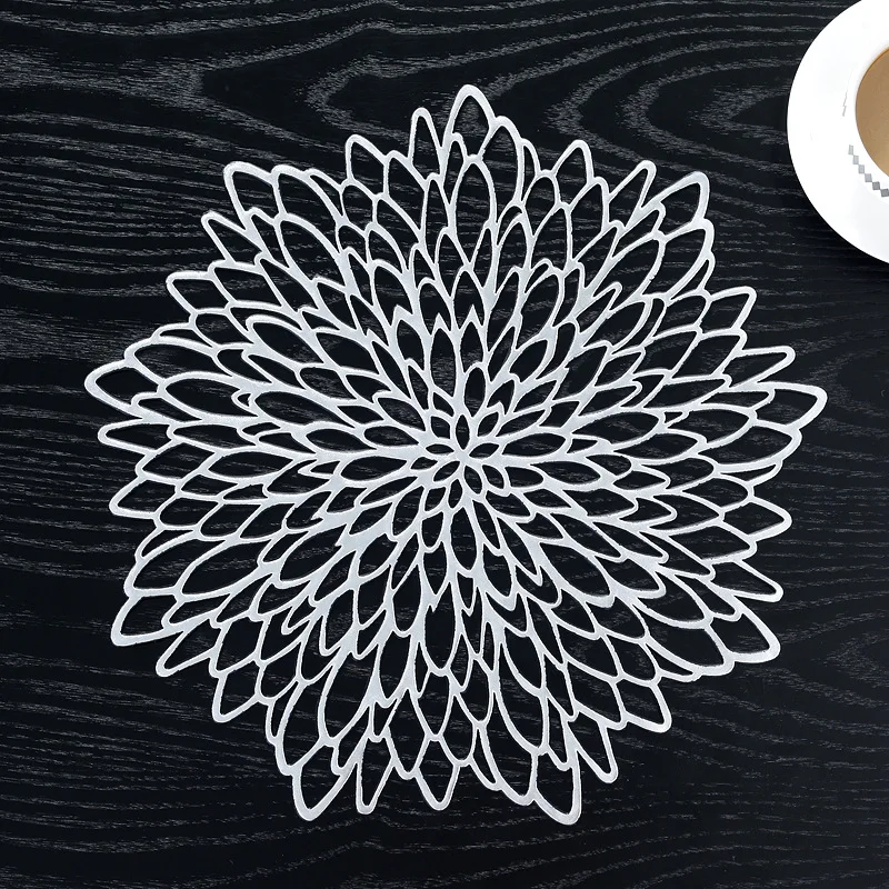 Laser Cut Leather Leaf Shape Table Placemats - Buy Leaf Shape Placemats ...