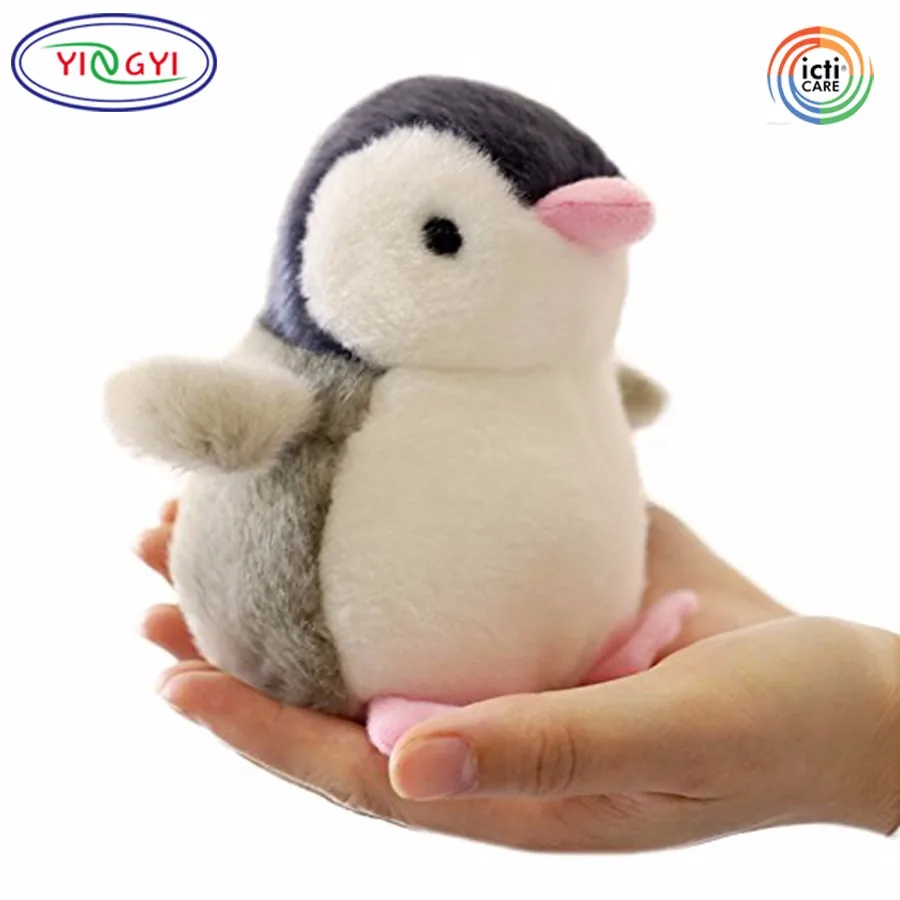 F256 Furry Penguin Plush Animal Hanging Keychain Ornament Dolls Toys